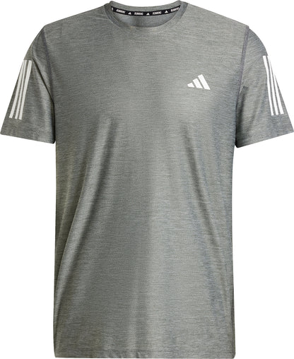 adidas Own The Run Short Sleeve Mens Running Top - Grey