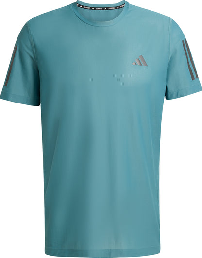 adidas Own The Run Short Sleeve Mens Running Top - Green