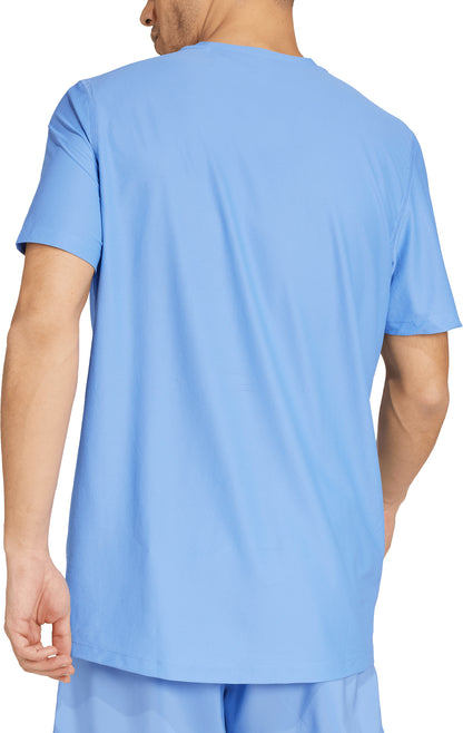adidas Own The Run Short Sleeve Mens Running Top - Blue