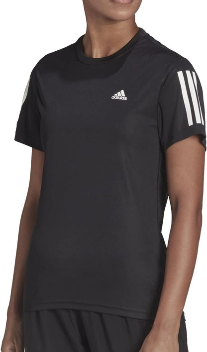 adidas Own The Run Short Sleeve Womens Running Top - Black