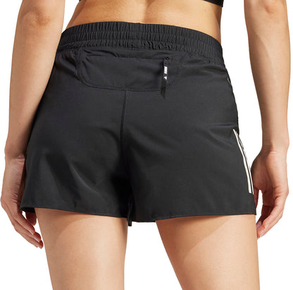 adidas Own The Run 4 Inch Womens Running Shorts - Black