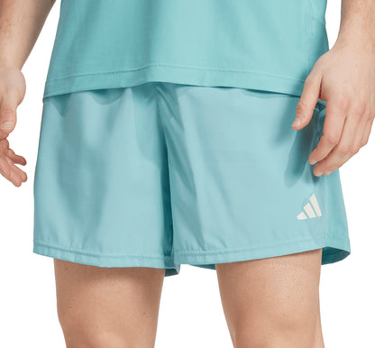 adidas Own The Run 5 Inch Mens Running Shorts - Green
