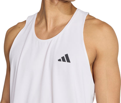 adidas Own The Run Mens Running Vest - White