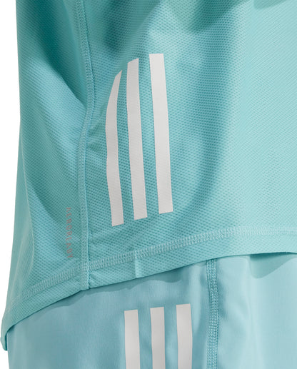 adidas Own The Run Womens Running Vest Tank Top - Green