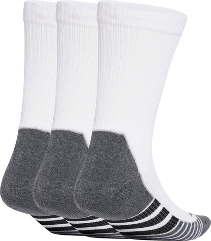 adidas Performance ClimaCool (3 Pack) Cushioned Crew Socks - White