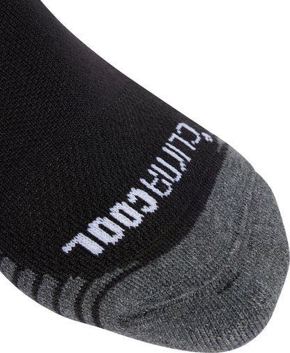 adidas Performance ClimaCool (3 Pack) Cushioned Quarter Socks - Black