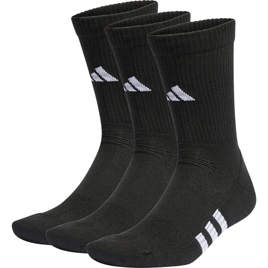adidas Performance Cushioned (3 Pack) Crew Socks - Black