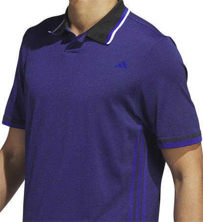 adidas PrimeKnit Short Sleeve Mens Golf Polo Shirt - Blue