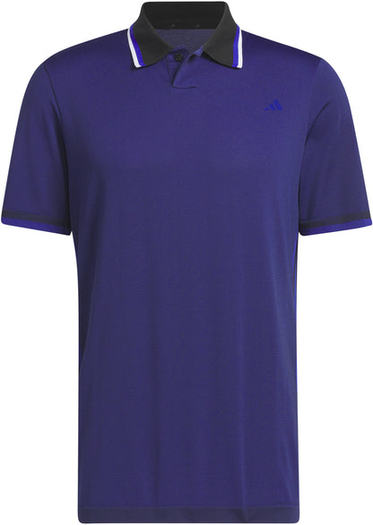 adidas PrimeKnit Short Sleeve Mens Golf Polo Shirt - Blue