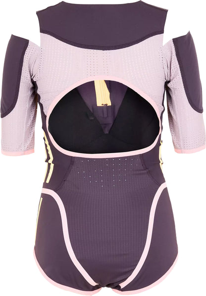 adidas Adizero Promo Short Sleeve Leotard Womes Running Speedsuit - Purple
