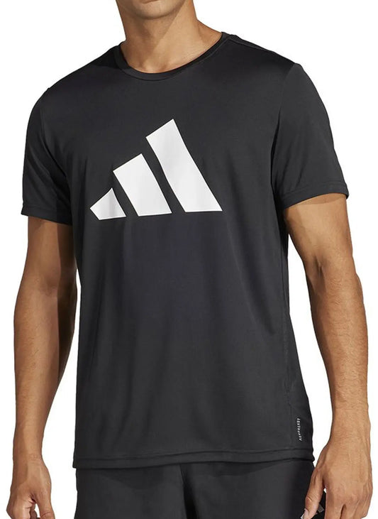 adidas Run It Short Sleeve Mens Running Top - Black