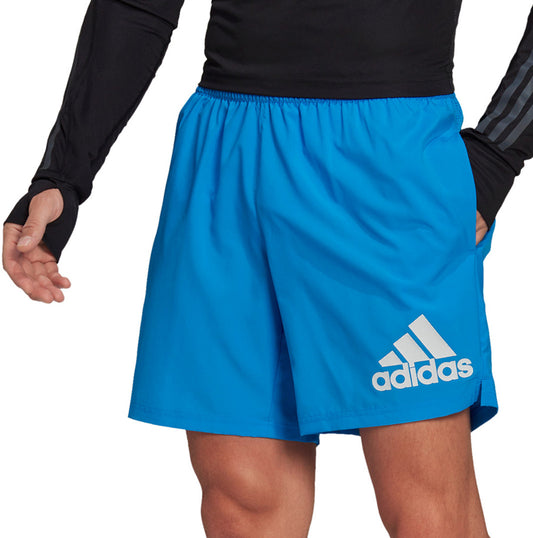 adidas Run It 5 Inch Mens Running Shorts - Blue