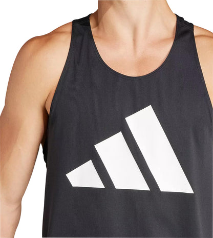 adidas Run It Mens Running Vest - Black