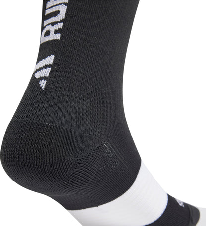 adidas Run X Graphic Running Socks - Black