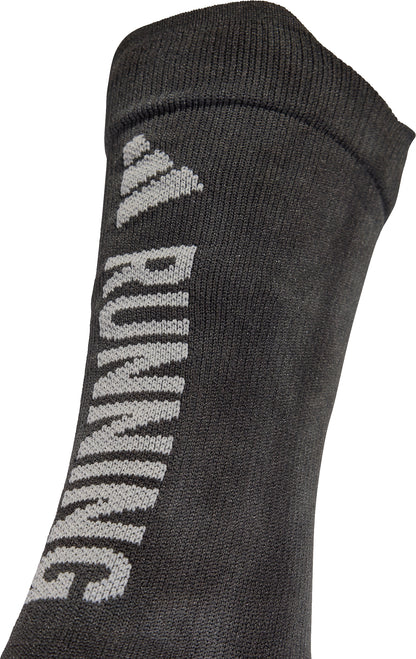 adidas RunXGRAPHIC Washed Running Socks - Black