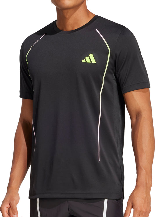 adidas Tech Apparel Short Sleeve Mens Training Top - Black