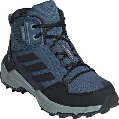 adidas Terrex AX4R Mid RAIN.RDY Junior Walking Boots - Blue