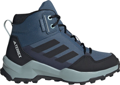 adidas Terrex AX4R Mid RAIN.RDY Junior Walking Boots - Blue