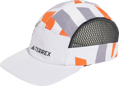 adidas Terrex ClimaCool 5 Panel Graphic Running Cap - White