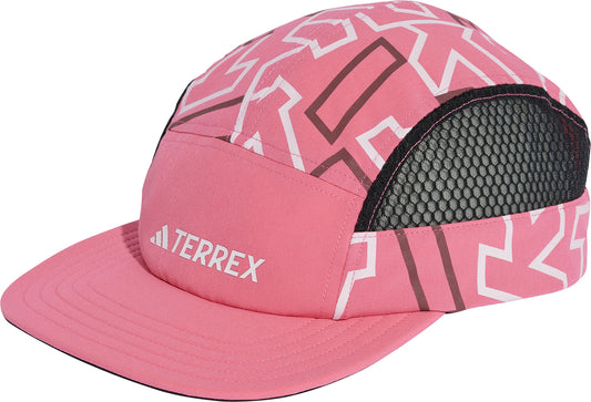 adidas Terrex HEAT.RDY 5 Panel Graphic Running Cap - Pink