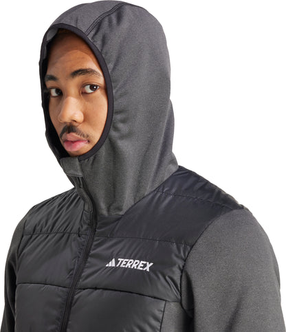adidas Terrex Multi Hybrid Hooded Mens Insulated Jacket - Black