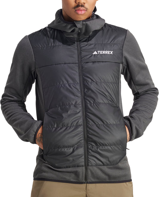 adidas Terrex Multi Hybrid Hooded Mens Insulated Jacket - Black