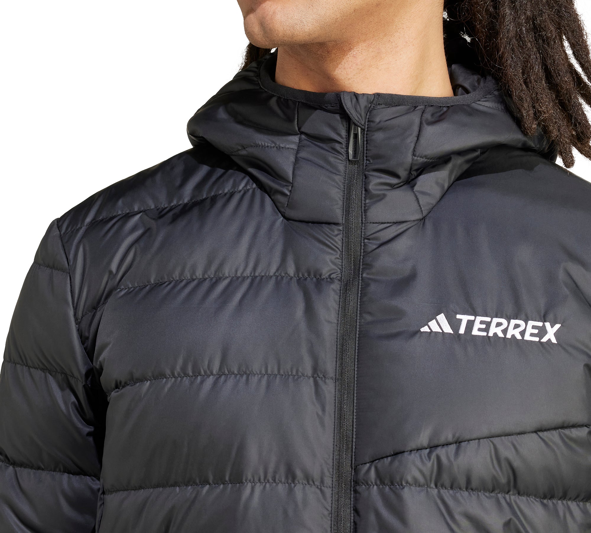 adidas Terrex Multi Light Hooded Mens Down Jacket - Black – Start