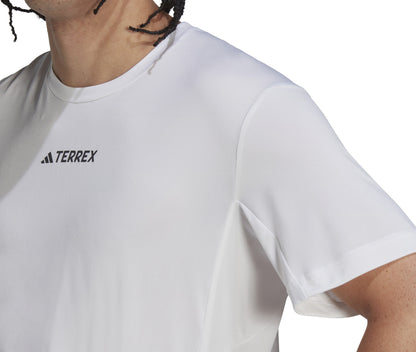 adidas Terrex Multi Short Sleeve Mens Running Top - White