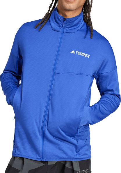 adidas Terrex Xperior ClimaWarm Light Fleece Mens Walking Jacket - Blue