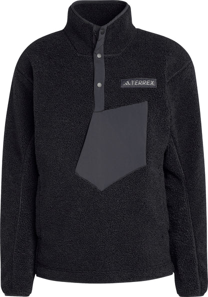adidas Terrex Xploric High Pile Fleece Mens Sweatshirt - Black