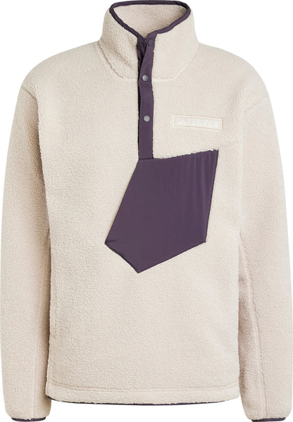 adidas Terrex Xploric High Pile Fleece Mens Sweatshirt - Beige