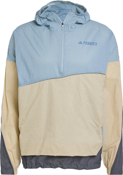 adidas Terrex Xploric Wind Mens Anorak Jacket - Blue