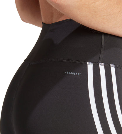 adidas Train Essentials 3 Stripes Womens 7/8 Training Tights - Black
