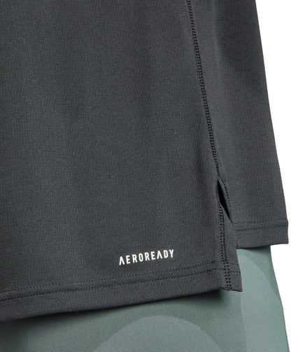 adidas Train Essentials Half Zip Long Sleeve Mens Training Top - Black