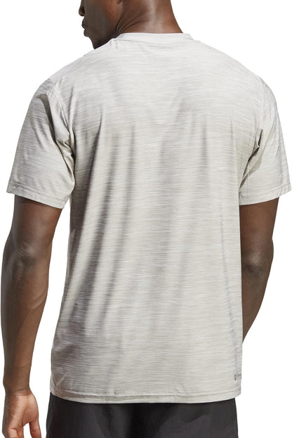 adidas Train Essentials Stretch Short Sleeve Mens Training Top - Grey