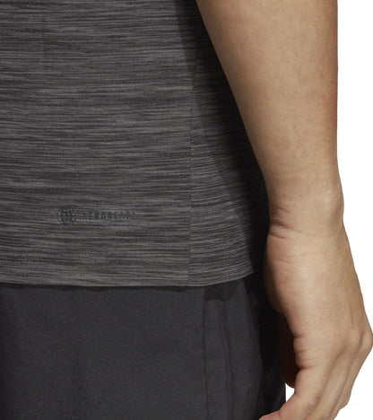 adidas Train Essentials Stretch Short Sleeve Mens Training Top - Grey