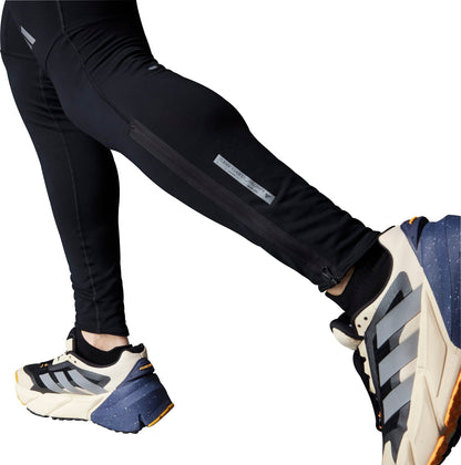 adidas Ultimate Conquer The Elements Warm Mens Long Running Tights - Black