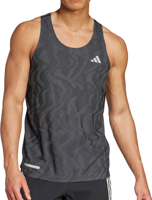 adidas Ultimate Engineered Mens Running Vest - Black
