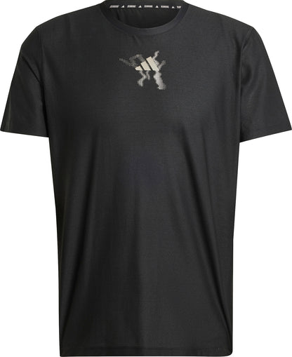 adidas Ultimate UB Short Sleeve Mens Running Top - Black