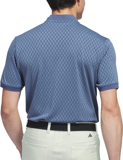 adidas Ultimate365 Tour HEAT.RDY Short Sleeve Mens Golf Polo Shirt - Blue