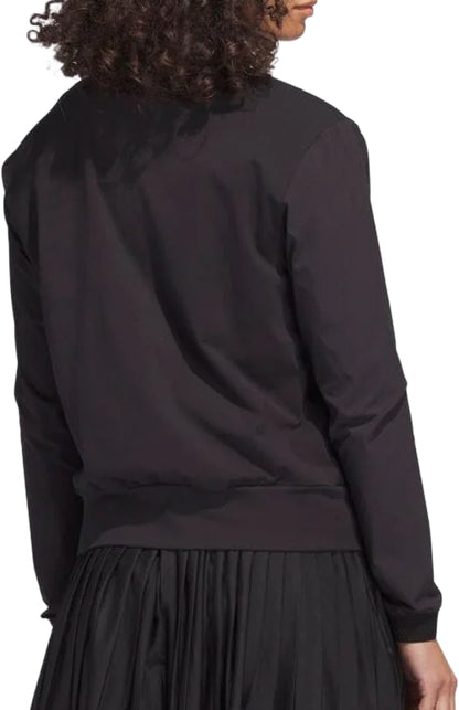 adidas Ultimate365 Tour Half-Zip Long Sleeve Womens Golf Top - Black