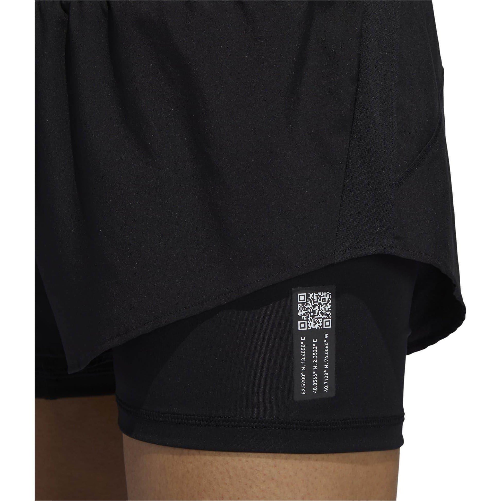 adidas Adapt To Chaos 2 In 1 Womens Running Shorts - Black - Start Fitness