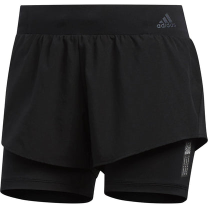 adidas Adapt To Chaos 2 In 1 Womens Running Shorts - Black - Start Fitness