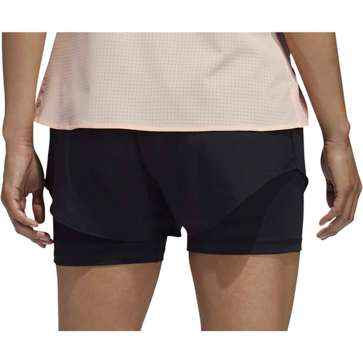 adidas Adapt To Chaos 2 In 1 Womens Running Shorts - Black - Start Fitness
