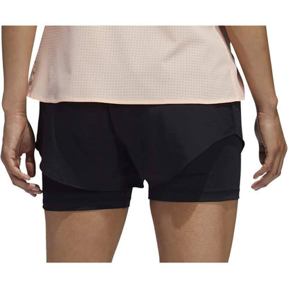adidas Adapt To Chaos 2 In 1 Womens Running Shorts - Black - Start Fitness