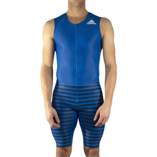 adidas Adizero Sleeveless Mens Sprint Suit - Blue - Start Fitness