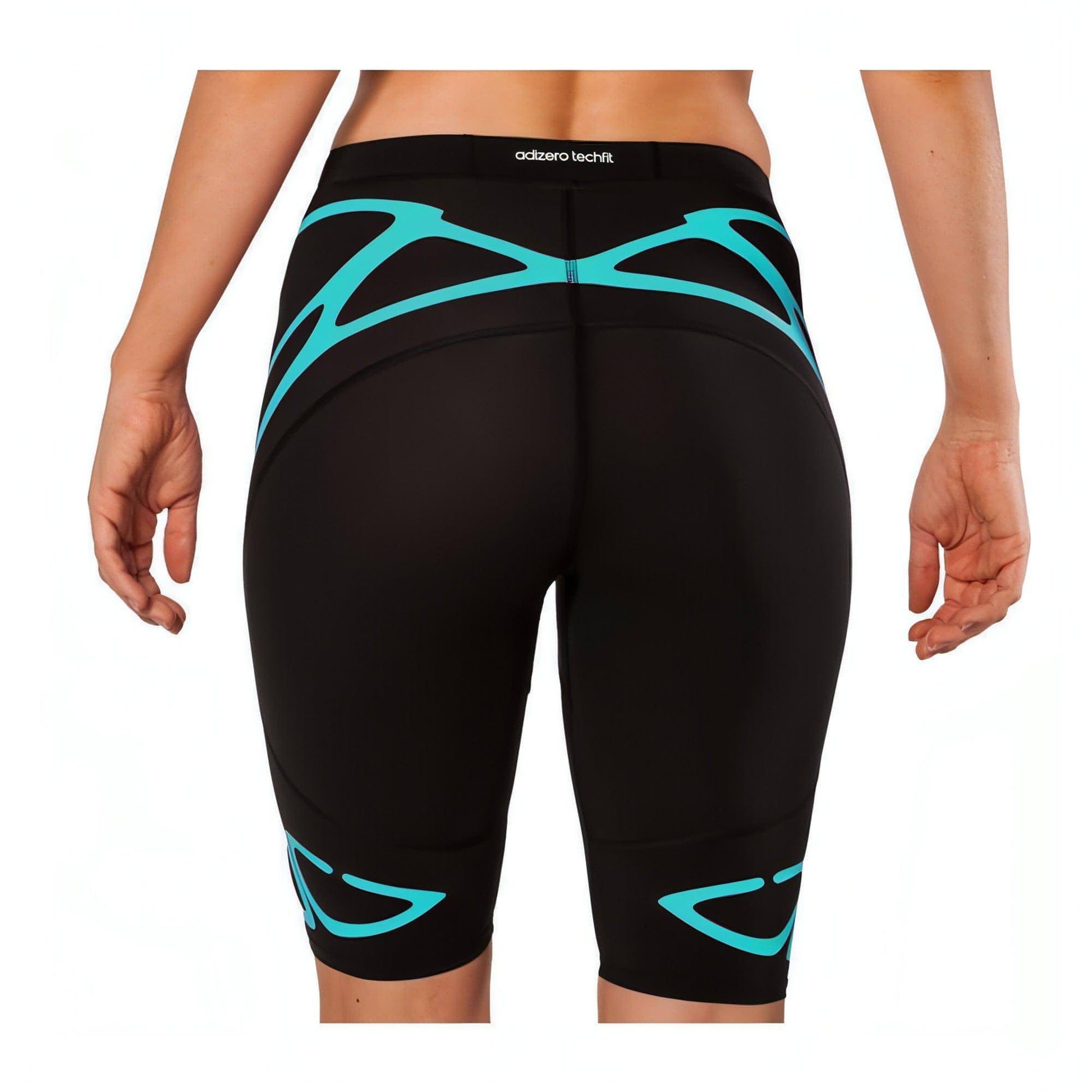 adidas Adizero SprintWeb Womens Short Running Tights - Black - Start Fitness