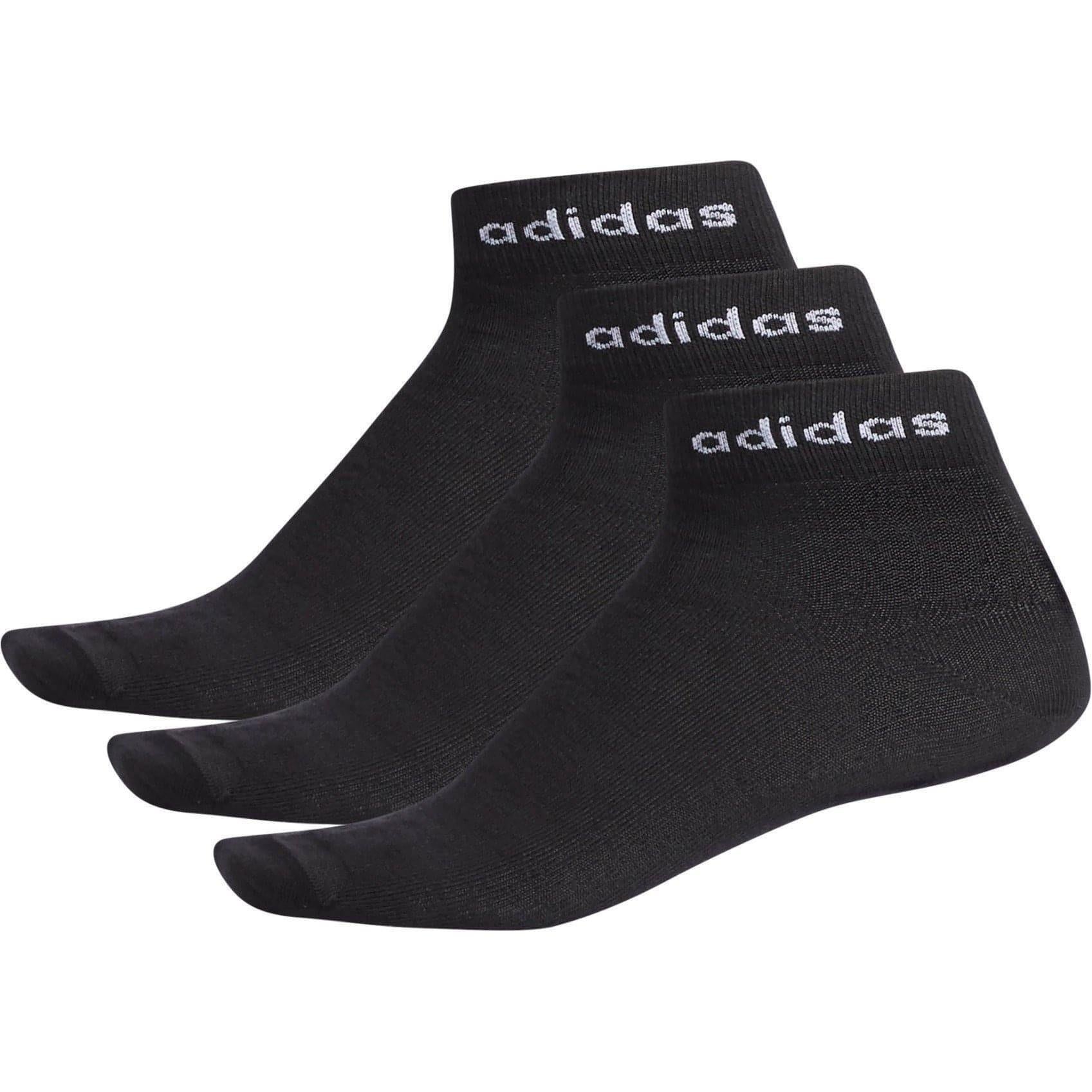 adidas Ankle (3 Pack) Training Socks - Black - Start Fitness