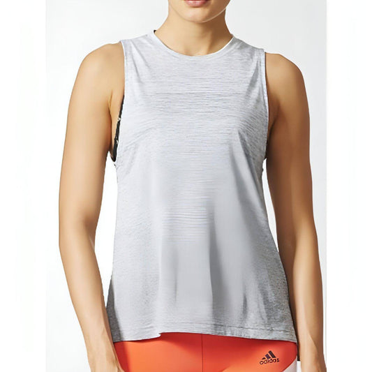 adidas Boxtank Melange Womens Vest Tank Top - White - Start Fitness