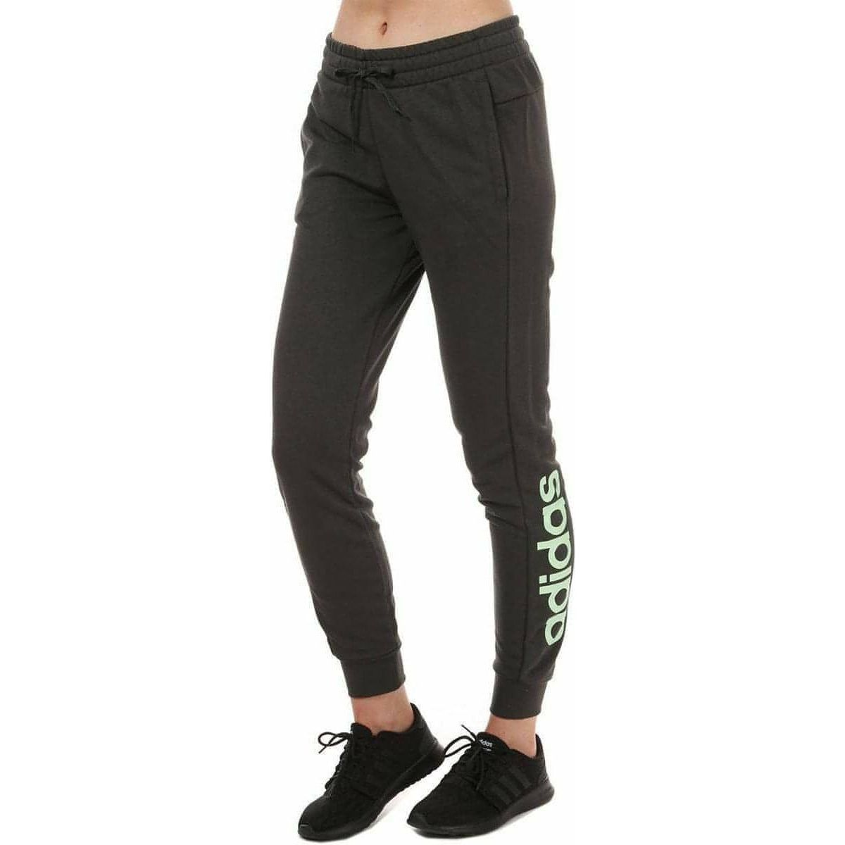 adidas Essentials Linear Womens Joggers - Green 406161954764 - Start Fitness